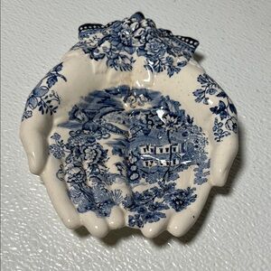 Vintage Royal Staffordshire Porcelain Hands by Clarince Cliff Made England